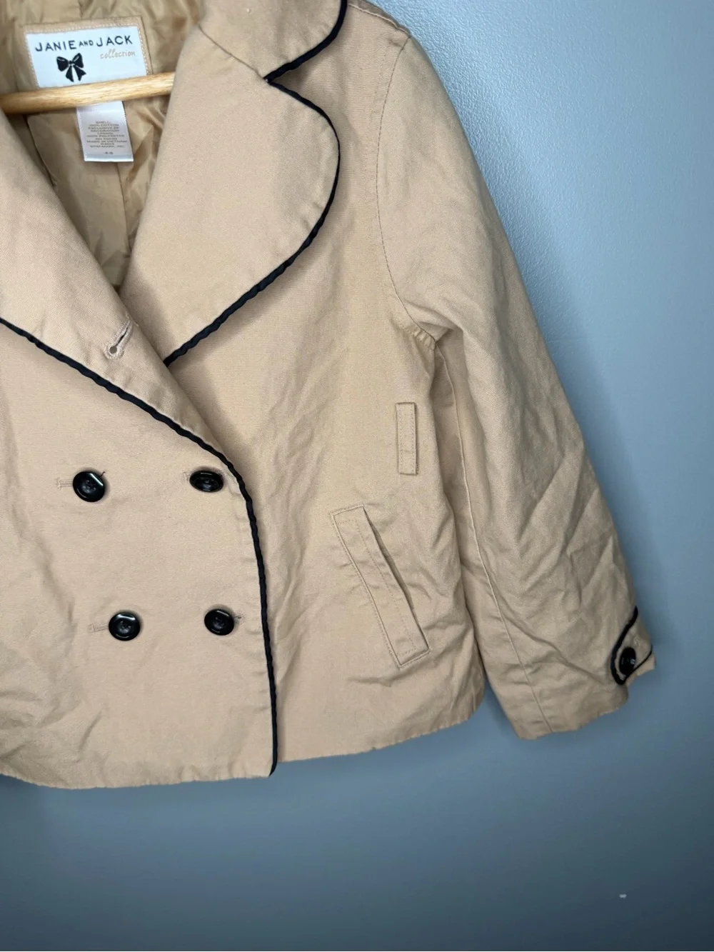 Janie and Jack Girl’s Peacoat